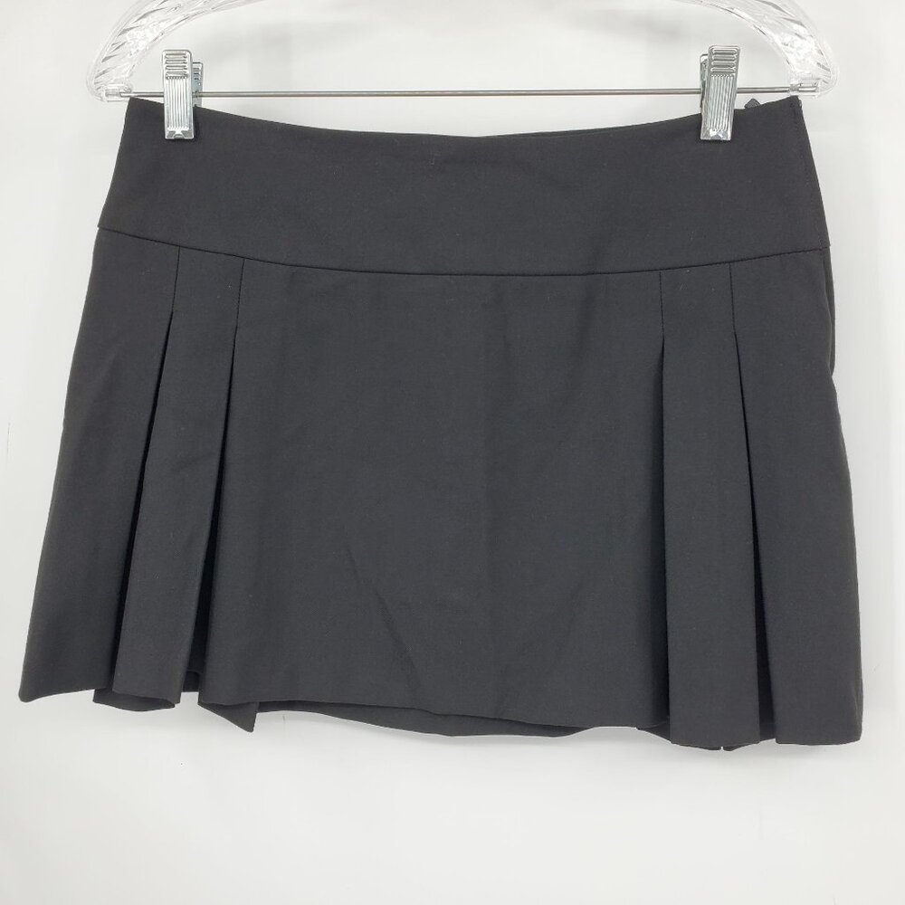 United Colors of Benetton Women's‎ Pleated Black Academia Mini Skirt Size 40
